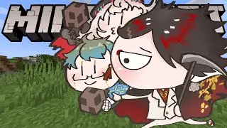 【MINECRAFT w/ IKE & REIMU】teaching the mfs how to play the block game【NIJISANJI EN | Vox Akuma】