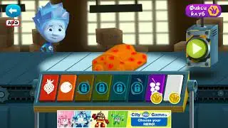 Фиксики на фабрике, готовим торт/играем, мультфильм 2020