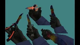 Marble Fade Knives | Пак ножей (cs go перчатки) из CS GO для CS 1.6 {HD} + {Анимация}