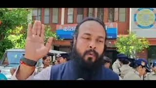 Rishikesh:बलात्कार के आरोपी पिता पुत्र की गिरफ्तारी को लेकर यूकेडी ने किया आंदोलन