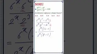 Üslü Ifadelerde Denklem Çözme Önemli Bir Soru Tipinin Çözümü💥💥#shorts