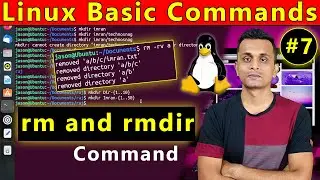Linux Basic Command - 7 | rm and rmdir Command | Remove Directory and File in Linux | In Hindi