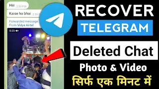 telegram delete chat photo & video recovery | telegram delete message recovery