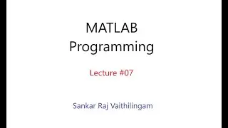 Lecture 07 : Nature of Solutions of Quadratic Equation