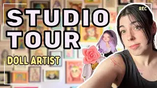 My Art Studio Tour: My Doll Maker home office setup