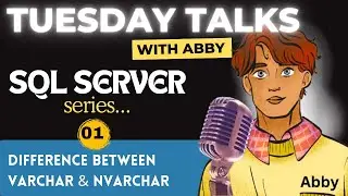SQL Server Interview Question  | Difference between varchar and nvarchar | @codewithabby | 2024