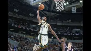 D. Mason - Jazz at Sonics - 11/3/02 (Huge 1-hand Tomahawk)
