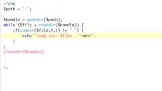 PHP Read a Directory and Write a File