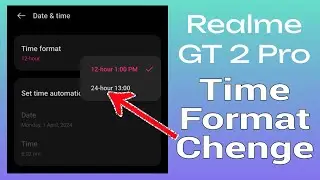 Realme_smart_phone_time_format_change(12hour/ 24hour) Set up