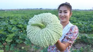 First time I cook white pumpkin / 2 recipes with white pumpkin / Cooking with Sreypov