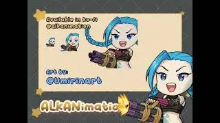 Arcane Jinx shooting animated emote