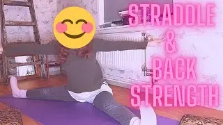 5 min Straddle Split Workout (+Back Strength!)