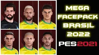 🔥 Mega Facepack + Tattoos Brasil 2022 | Pes 2021 🎮⚽ [DESCARGAR]