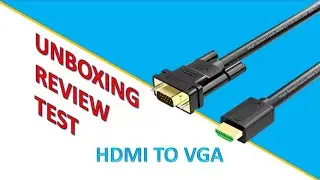 Kabel HDMI TO VGA - Unboxing & Test Fungsi