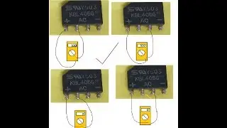 bridge diode testing with digital multi meter and  continuity tester
