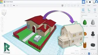 HOUSE MODEL in TinkerCad | For Beginners || Step by Step Guide