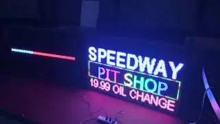 33" x 53" Full color Led sign p10
