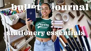 all my BULLET JOURNAL STATIONERY ESSENTIALS that i brought with me to university ⋆✴︎˚｡⋆
