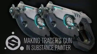 Texturing Tracer's Gun from Overwatch in Substance Painter (Part 6)