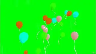 #9 | Balloons Flying on Green Screen | T G S A