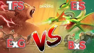 TFS & ExG vs EiS & BxS! LARGEST FIGHT IN Call of Dragons History?! Fight for Flame Dragon Season T1!