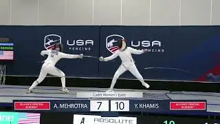 2023 Junior Olympics- Cadet Women's Epee Gold Medal Final: Yasmine Khamis vs Anya Mehrotra
