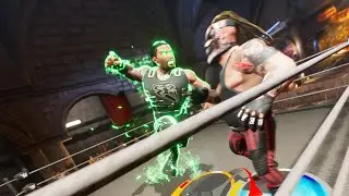 First Look at WWE 2K Battlegrounds - Roman Reigns Vs Bray Wyatt