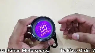 Mini Digital Meter | 7 Color Display | Cafe Racer | Project Bike | Modification | Faizan Motorsports