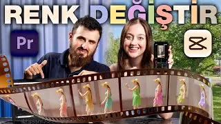 Videoda Renk Değiştirme | Telefon Veya Bilgisayarla | CapCut - Adobe Premiere Pro