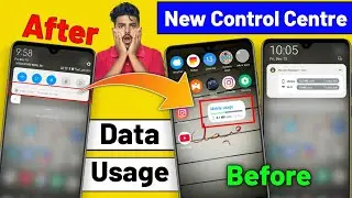 Data Usage Show In MIUI 12 New Control Center || How to show data usage in new control centre