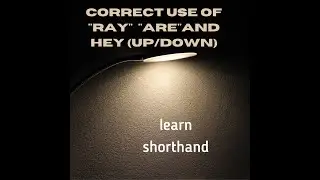 Master R and H in No Time - Here's How!, #Shorthand