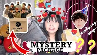 UNBOXING MYSTERY BOX SPECIAL ULTAH TAEHYUNG 💜💜💜😭😍