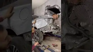 Repairing a MG car accident without affecting the paint