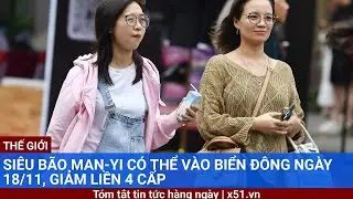 Siêu bão Man-yi có thể vào Biển Đông ngày 18/11, giảm liền 4 cấp