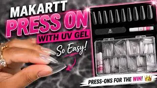 Flawless Makartt Press-On Nails Application with UV Builder Gel | Step-by-Step Guide!