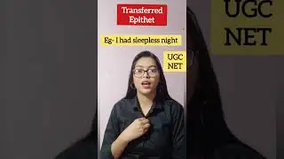 what is Transferred Epithet 