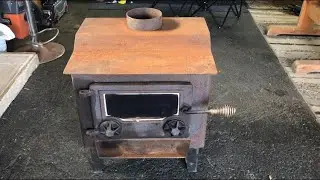Refinishing Salvaged Old Wood Stove