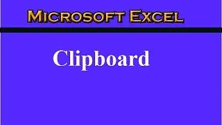 How to use clipboard in Microsoft Excel