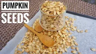 طرز تهیه برشته کردن تخمه کدو  How to Roast Pumpkin Seeds || Best Fall snack