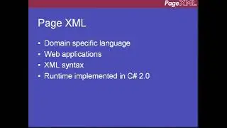 Lang.NET 2006 - PageXML: An XML Based Domain Specific Language - Mark Cooper