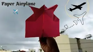 Amazing Paper Airplane ✈️, how to make paper airplane 🛫, easy homemade paper airplane