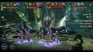Raid Shadow Legend 2024 Post Hydra Buff Rotation 2 Hard 1 Key Comp #1
