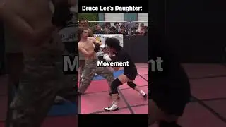 Bruce Lee's Daughter Beats MAN!  #mma #boxing #ufc #mmagym #bjj #mixedmartialarts #brucelee