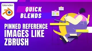 How to setup Zbrush like Reference images in Blender 3D