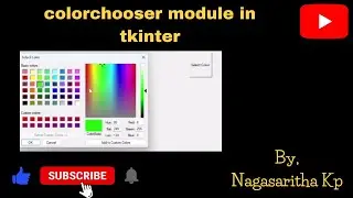 colorchooser module in Tkinter