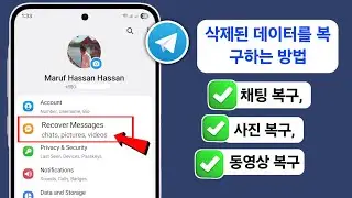 삭제된 텔레그램 메시지, 채팅, 사진 및 동영상 복구 방법 (간편한 방법 2026)