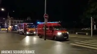 [ Tours ] Pompiers Samu Arrive a la Gare de Tours sur l'Exercices NRBC
