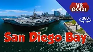 Get a 360º flight view of the San Diego Bay Area.