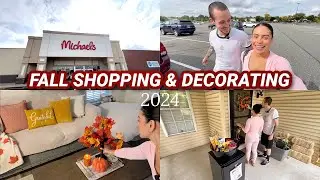 FIRST FALL 2024 VLOG 🍁 michaels shopping, cozy fall home decor & more!