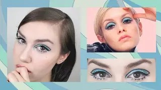 Aqua Blue 60's Makeup Tutorial ✧